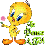 Gif animé je pense à toi Titi
